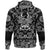 Viking Hoodie Bearded Warrior Skull With Crossed Axes with Bandana Paisley Style RLT12 - Wonder Print Shop