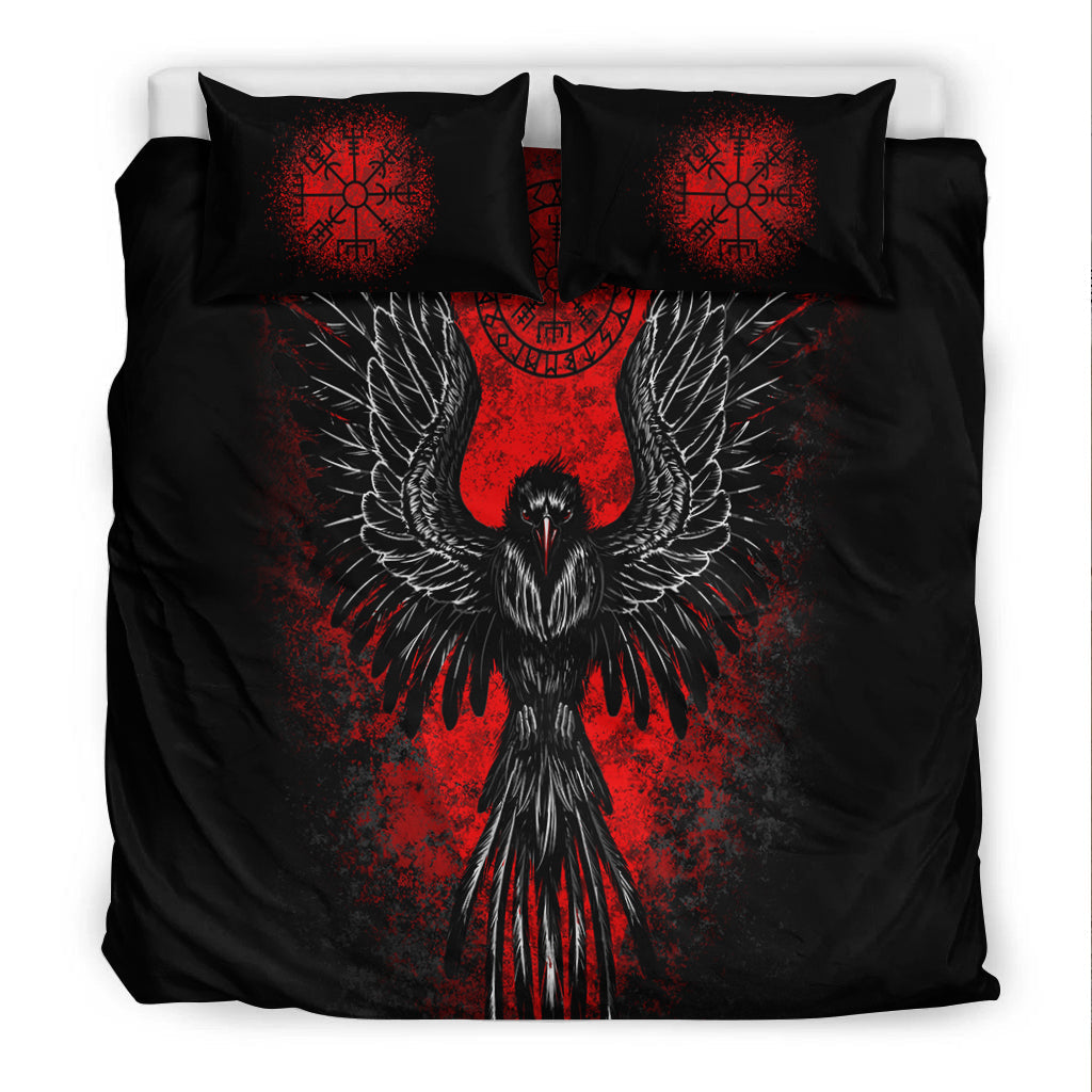 viking-bedding-set-viking-raven-vegvisir