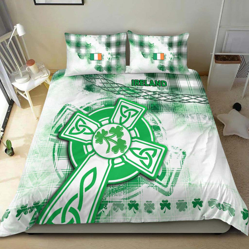 Ireland Cross Cricket Team Bedding Set Celtic Irish Green Pattern Unique No1 LT9 - Wonder Print Shop