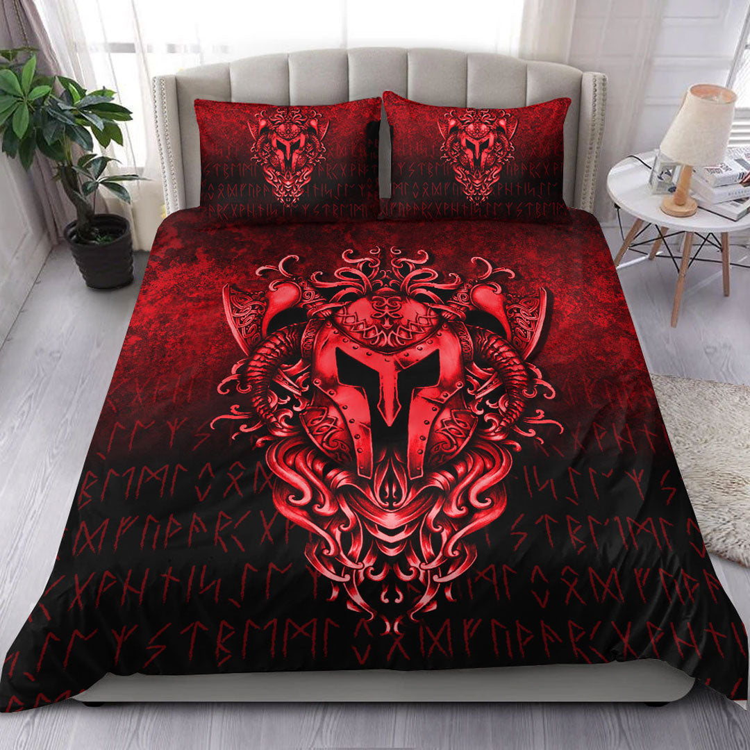 viking-bedding-set-the-armor-of-viking-red-version-bedding-set