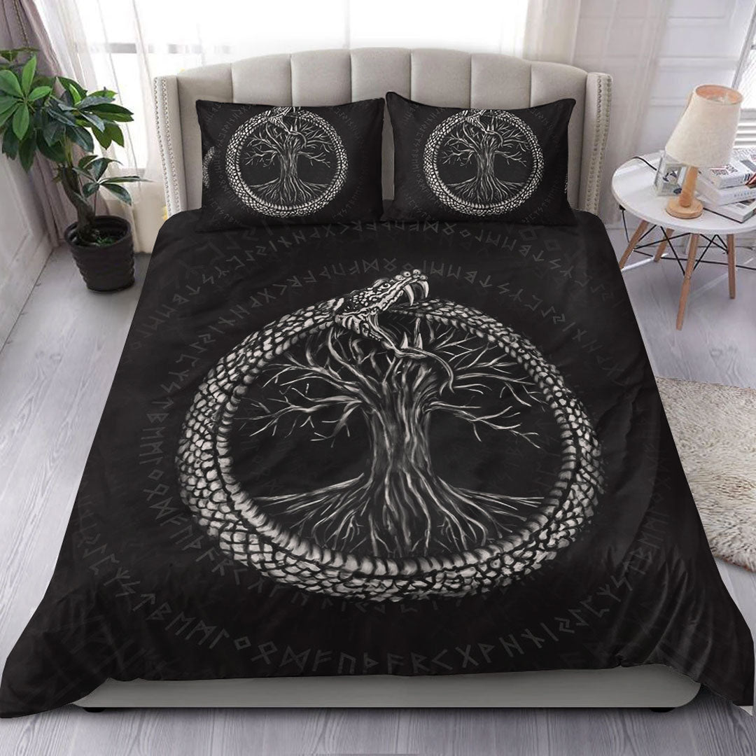 viking-bedding-set-ouroboros-with-tree-of-life-bedding-set