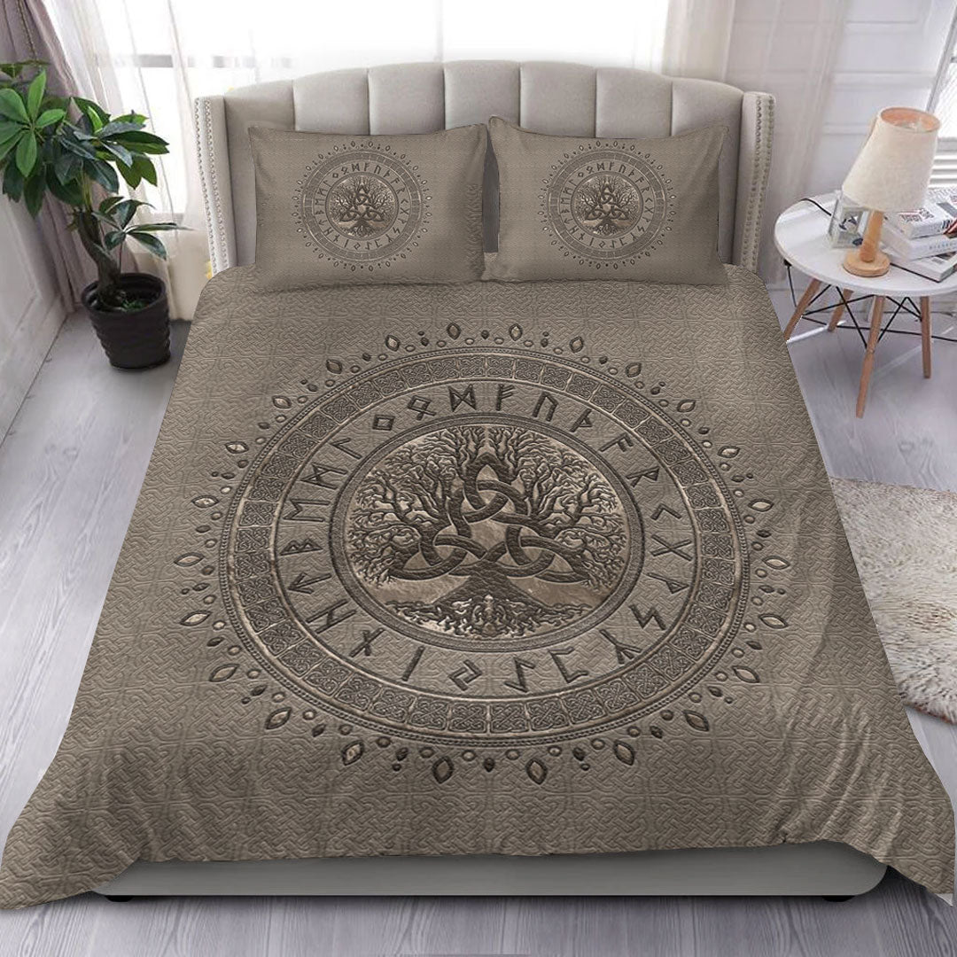 viking-bedding-set-tree-of-life-with-triquetra-beige-bedding-set