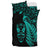 New Zealand Haka Rugby Maori Bedding Set Silver Fern Vibes Turquoise LT8 - Wonder Print Shop