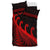 New Zealand Rugby Maori Bedding Set Silver Fern Koru Vibes Red LT8 - Wonder Print Shop