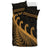 New Zealand Rugby Maori Bedding Set Silver Fern Koru Vibes Gold LT8 - Wonder Print Shop