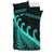 New Zealand Rugby Maori Bedding Set Silver Fern Koru Vibes Turquoise LT8 - Wonder Print Shop