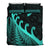 New Zealand Rugby Maori Bedding Set Silver Fern Koru Vibes Turquoise LT8 - Wonder Print Shop