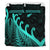 New Zealand Rugby Maori Bedding Set Silver Fern Koru Vibes Turquoise LT8 - Wonder Print Shop