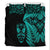 New Zealand Haka Rugby Maori Bedding Set Silver Fern Vibes Turquoise LT8 - Wonder Print Shop