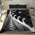 New Zealand Rugby Maori Bedding Set Silver Fern Koru Vibes Black LT8 - Wonder Print Shop