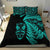 New Zealand Haka Rugby Maori Bedding Set Silver Fern Vibes Turquoise LT8 - Wonder Print Shop