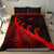 New Zealand Rugby Maori Bedding Set Silver Fern Koru Vibes Red LT8 - Wonder Print Shop