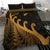 New Zealand Rugby Maori Bedding Set Silver Fern Koru Vibes Gold LT8 - Wonder Print Shop