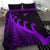 New Zealand Rugby Maori Bedding Set Silver Fern Koru Vibes Purple LT8 - Wonder Print Shop