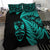 New Zealand Haka Rugby Maori Bedding Set Silver Fern Vibes Turquoise LT8 - Wonder Print Shop