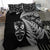 New Zealand Haka Rugby Maori Bedding Set Silver Fern Vibes Black LT8 - Wonder Print Shop