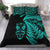 New Zealand Haka Rugby Maori Bedding Set Silver Fern Vibes Turquoise LT8 - Wonder Print Shop