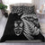 New Zealand Haka Rugby Maori Bedding Set Silver Fern Vibes Black LT8 - Wonder Print Shop