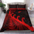 New Zealand Rugby Maori Bedding Set Silver Fern Koru Vibes Red LT8 - Wonder Print Shop