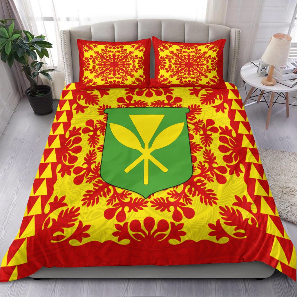 Hawaii Bedding Set Kanaka Maoli No.2 Red Style LT6 - Wonder Print Shop