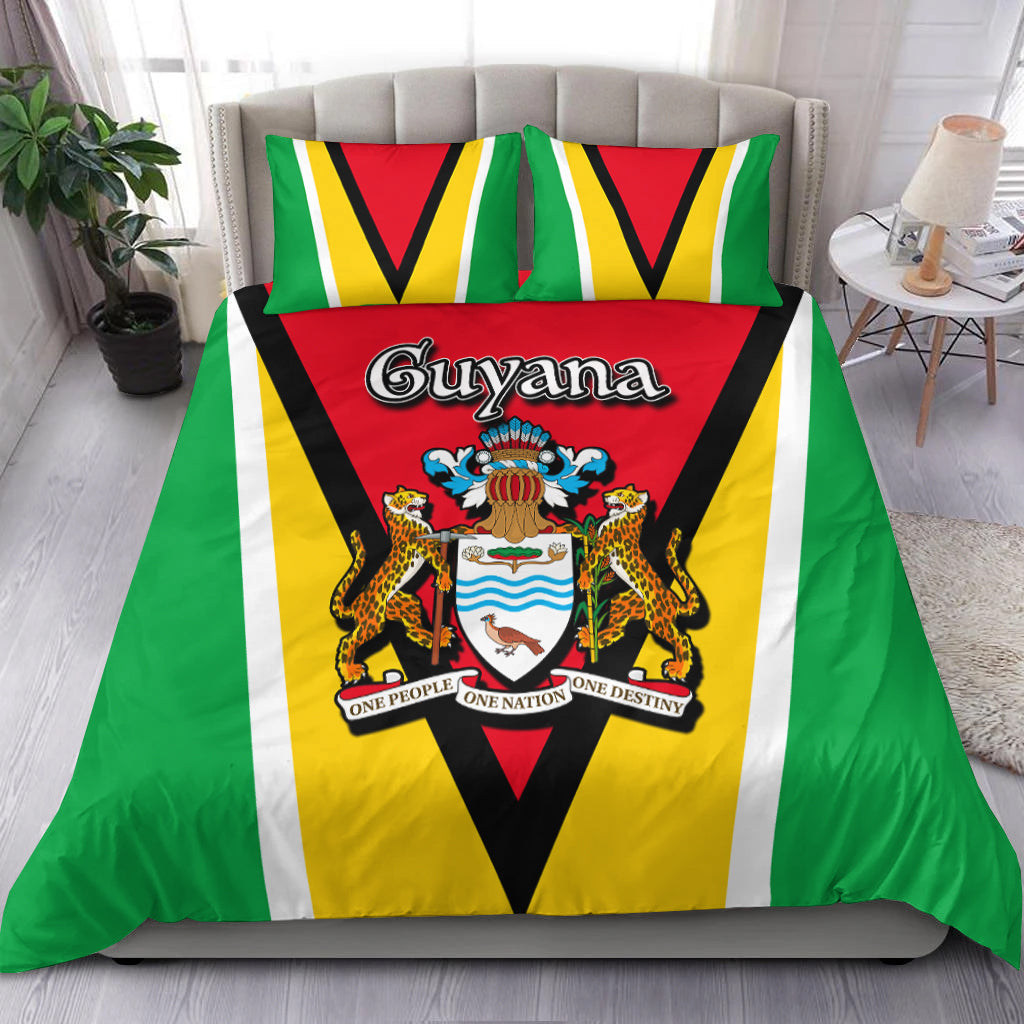 Guyana Bedding Set Flag Style LT6 - Wonder Print Shop