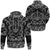 Viking Hoodie Black and White Skull Using Helmet with Bandana Paisley Style RLT12 - Wonder Print Shop