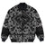 Viking Bomber Jacket Black Dragon with Bandana Paisley Style RLT12 - Wonder Print Shop