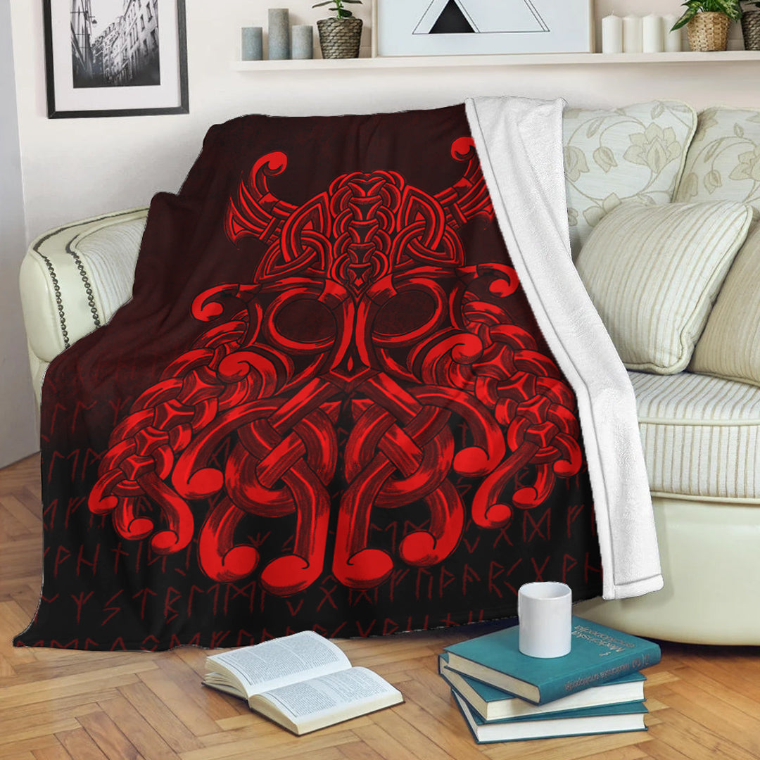 viking-premium-blanket-vikings-odin-valhalla-red-version-premium-blanket