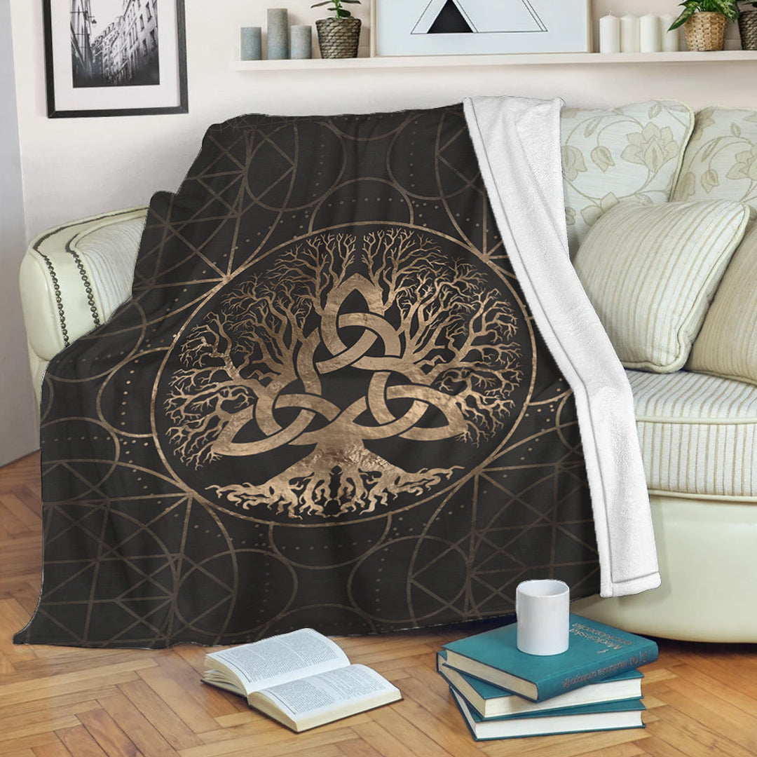 viking-premium-blanket-tree-of-life-yggdrasil-with-triquetra-premium-blanket