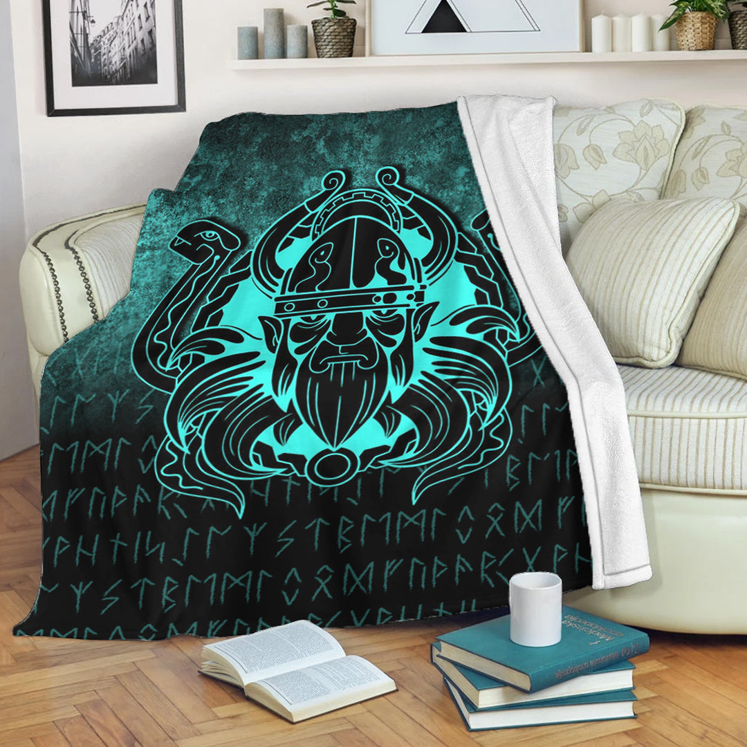 viking-premium-blanket-nordic-warrior-valhalla-norse-cyan-version-premium-blanket