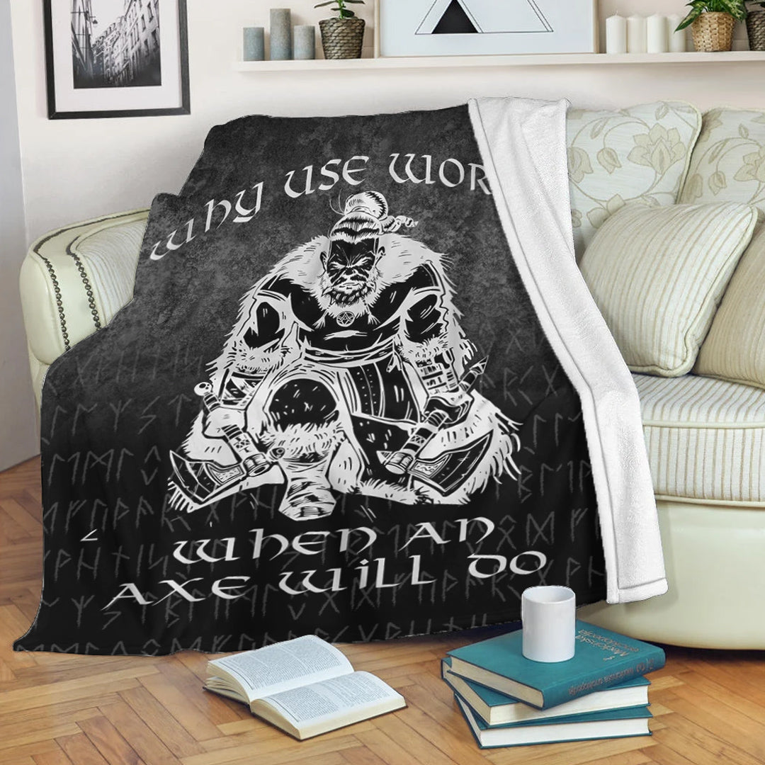 viking-premium-blanket-why-use-words-when-an-axe-will-do-premium-blanket