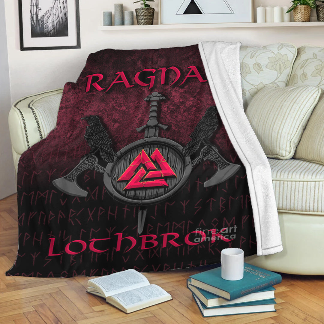 viking-premium-blanket-ragnar-lothbrok-ragnar-lodbrok-viking-warrior-red-version-premium-blanket