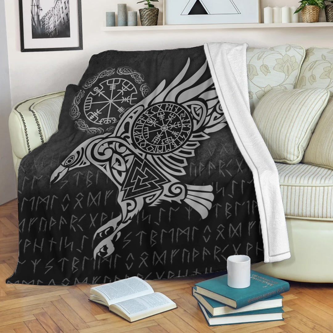 viking-premium-blanket-raven-vegvisir-tattoo-special-version-premium-blanket