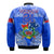 (Custom Personalised) Toa Samoa Polynesian Rugby Bomber Jacket Samoan Flag Blue Color LT9 - Wonder Print Shop