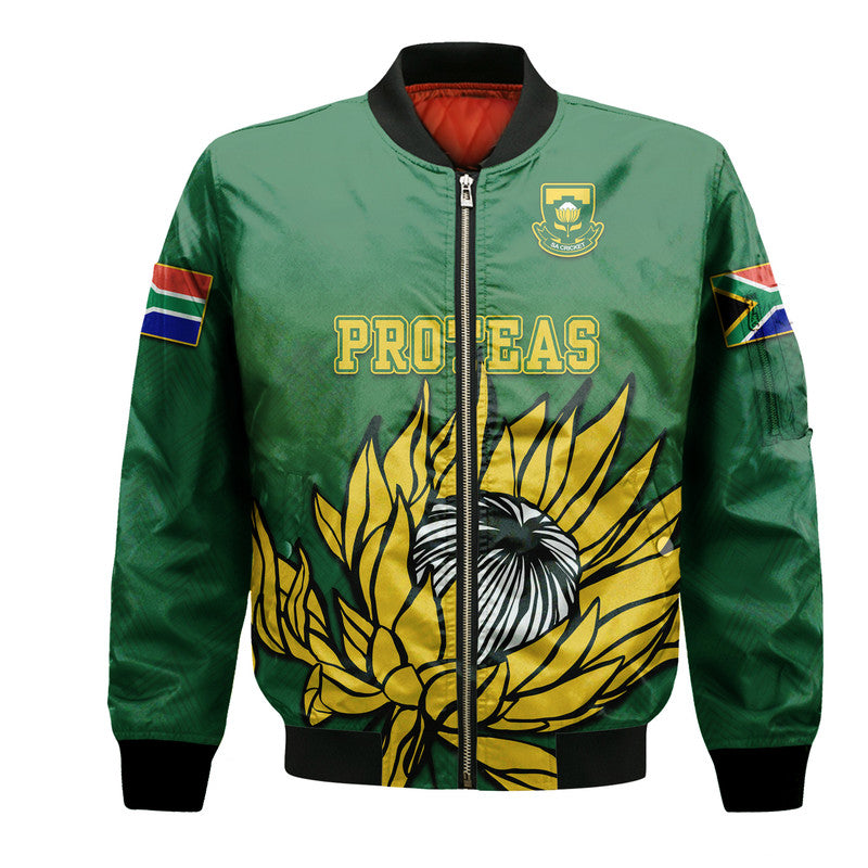 South Africa National Cricket Team Bomber Jacket Proteas Sport Green Style LT9 - Wonder Print Shop