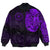 Viking Clothing Viking Odin Raven Tattoo Style Purple Version Bomber Jackets RLT12 - Wonder Print Shop