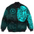 Viking Clothing Viking Odin Raven Tattoo Style Cyan Version Bomber Jackets RLT12 - Wonder Print Shop