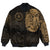 Viking Clothing Viking Odin Raven Tattoo Style Gold Version Bomber Jackets RLT12 - Wonder Print Shop