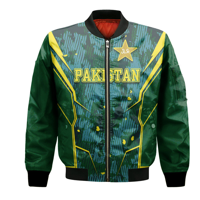 Pakistan Men in Green Cricket Team Bomber Jacket Green Shirts Sport Style LT9 - Wonder Print Shop