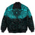 Viking Clothing Viking Odin's Celtic Two Ravens Cyan Version Bomber Jackets RLT12 - Wonder Print Shop