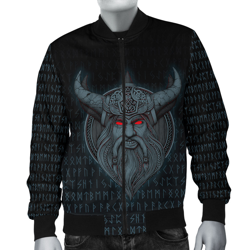 Viking Bomber Jacket Odin Angry RLT12 - Wonder Print Shop