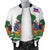 Haiti Bomber Jacket Flag With Coat Of Arm (White) - Wonder Print Shop