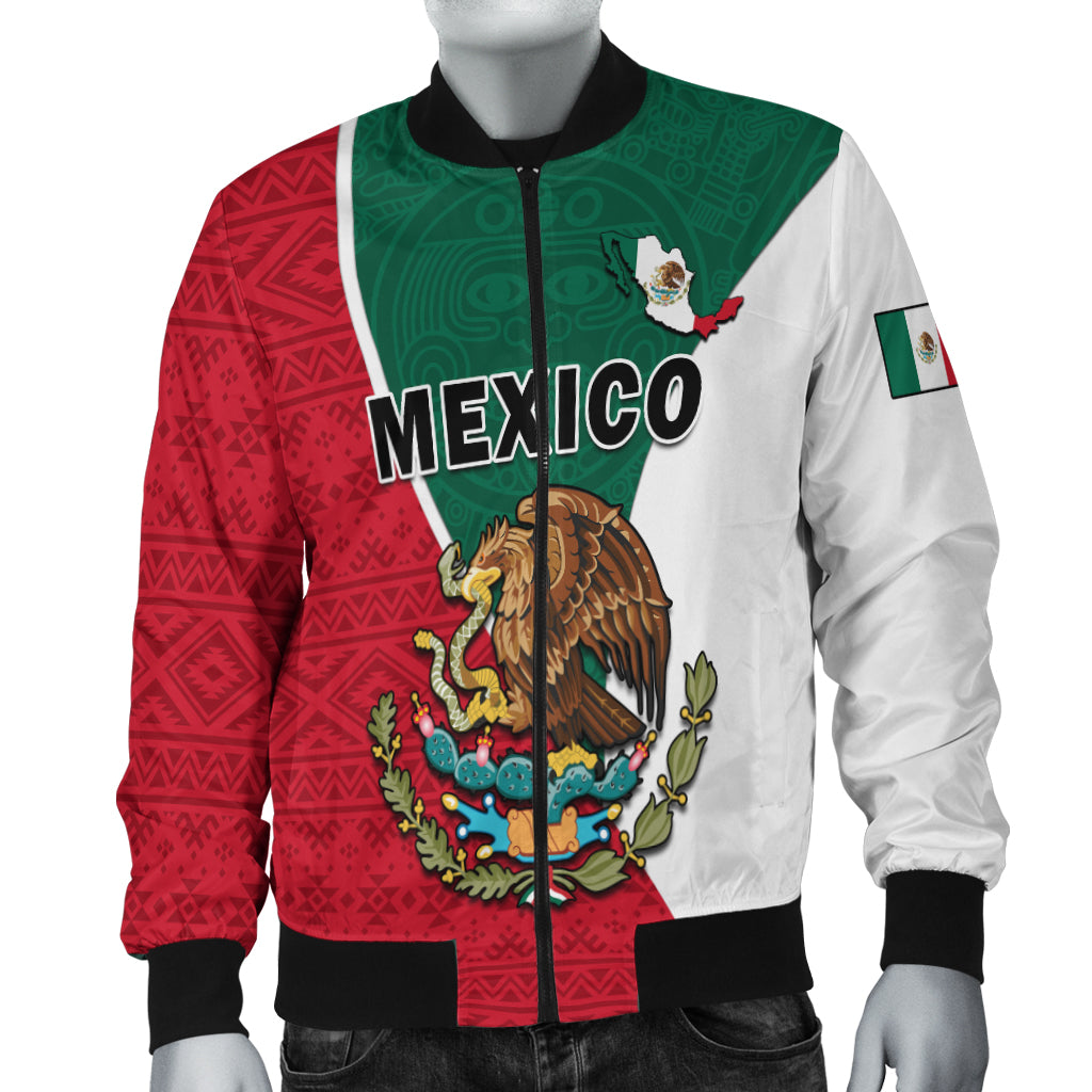 custom-text-and-number-mexico-bomber-jacket-mexican-aztec-pattern