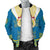 Sweden Bomber Jacket Swedish Coat Of Arms With Scandinavian Flowers - Wonder Print Shop