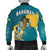 Bahamas Bomber Jacket Blue Marlin With Bahamian Coat Of Arms - Wonder Print Shop