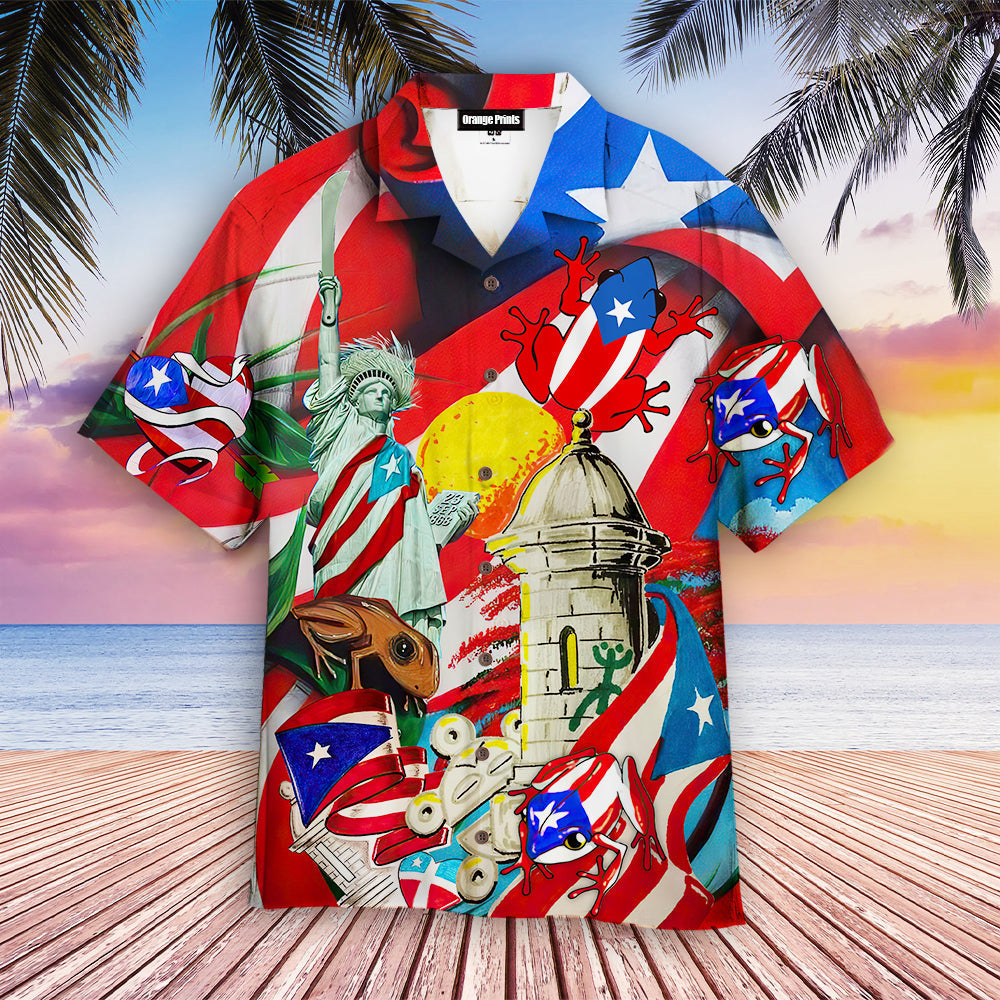 Boricua Puerto Rico Hawaiian Shirt - Wonder Print Shop