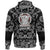 Viking Hoodie Born to Be Warrior with Bandana Paisley Style RLT12 - Wonder Print Shop