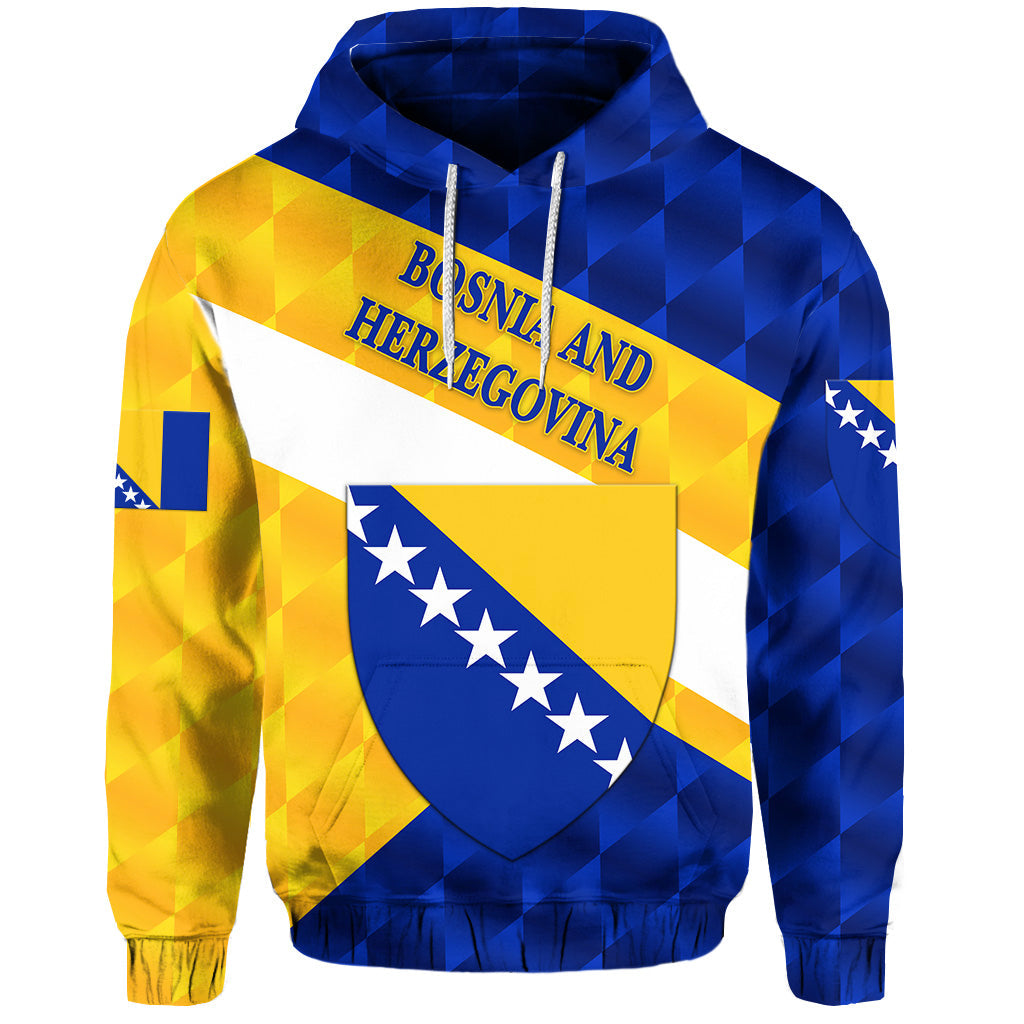 Bosnia and Herzegovina Hoodie Sporty Style LT8 - Wonder Print Shop