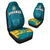 Bahamas Car Seat Covers Blue Marlin With Bahamian Coat Of Arms - Wonder Print Shop