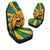 Jamaica Athletics Car Seat Covers Jamaican Flag Mix Lion Sporty Style - Wonder Print Shop